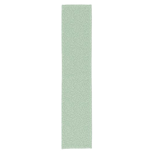 Moderne Random Confetti Flecks, Sage Green Korte Tafelloper (Voorkant)