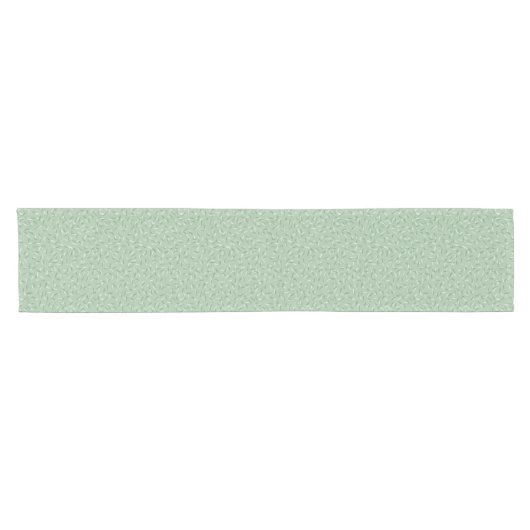 Moderne Random Confetti Flecks, Sage Green Korte Tafelloper (Horizontaal)