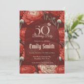 Moderne Ranunculus Accent Boho Verjaardag Kaart (Staand voorkant)