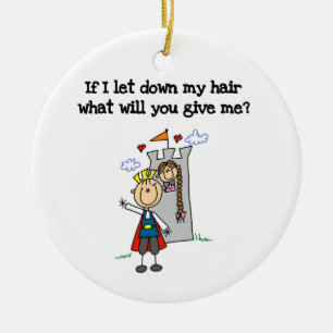 Moderne Rapunzel Keramisch Ornament