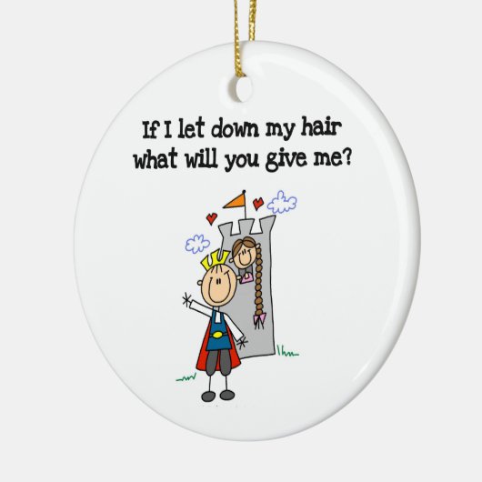 Moderne Rapunzel Keramisch Ornament (Links)