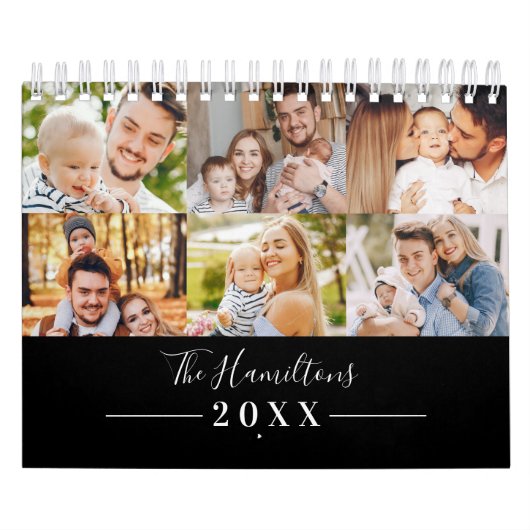 Moderne rastercollage foto familie 2022 kalender (Hoes)