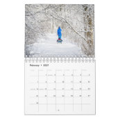 Moderne rastercollage foto familie 2022 kalender (Feb 2027)