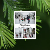 Moderne rasterfoto Vrolijk kerstfeest Feestdagenkaart