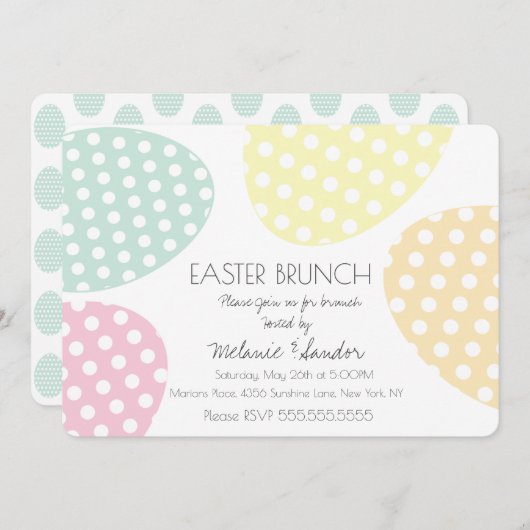 Moderne, rasteruitgebotte eieren uit de brundelfam kaart (Voorkant / Achterkant)