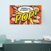 Moderne Ready to POP Baby Shower Sprinkle Spandoek (Beurs)