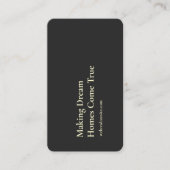 MODERNE REAL ESTATE AGENT REALTOR SLOGAN VISITEKAARTJE (Voorkant)