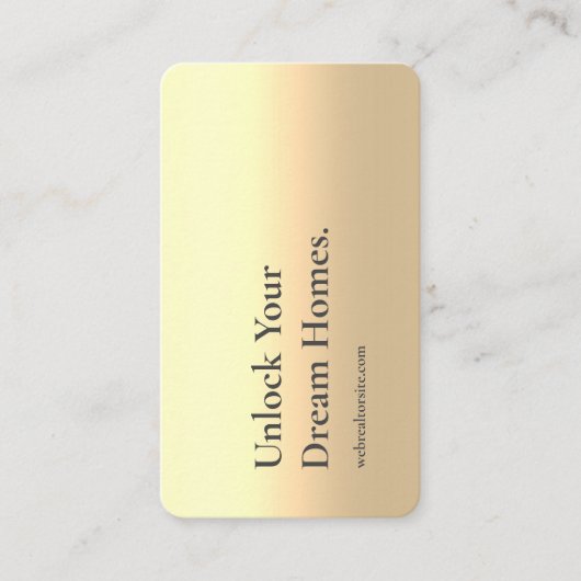 MODERNE REAL ESTATE AGENT REALTOR UNLOCK DREAM HOM VISITEKAARTJE (Voorkant)