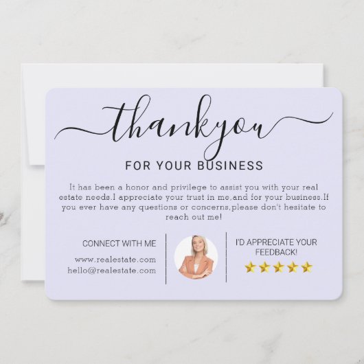Moderne Real Estate Housewarming Dank u kaarten (Voorkant)