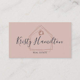 Moderne Real Estate Professional Realtor voegt fot Visitekaartje