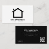 Moderne real-state UW QR-CODE-Visitekaartje Visitekaartje (Voorkant / Achterkant)