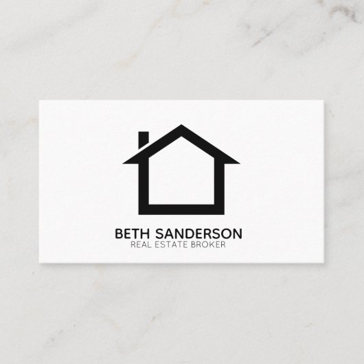 Moderne real-state UW QR-CODE-Visitekaartje Visitekaartje (Voorkant)