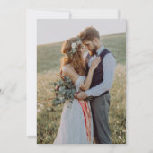 Moderne Real Vellum Overlay Eenvoudige 3 foto brui Kaart (Voorkant)