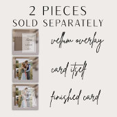 Moderne Real Vellum Overlay Eenvoudige 4 foto brui Kaart