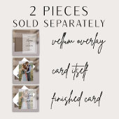 Moderne Real Vellum Overlay Eenvoudige QR Code Tro Kaart