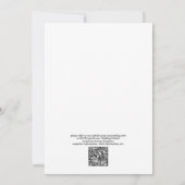 Moderne Real Vellum Overlay Eenvoudige QR Code Tro Kaart (Achterkant)