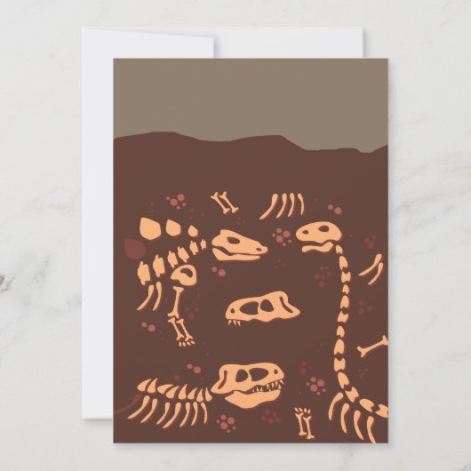 Moderne Realistische Dinosaurus Cool Verjaardag Kaart (Achterkant)