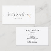 moderne realmakelaardivisie voor onroerend goed visitekaartje (Voorkant / Achterkant)