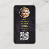 Moderne realtor Ggloed Love Key Real Estate Agent  Visitekaartje (Achterkant)