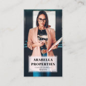 Moderne realtor Real Estate foto Visitekaartje (Voorkant)