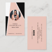 Moderne realtor Real Estate foto Visitekaartje (Voorkant / Achterkant)