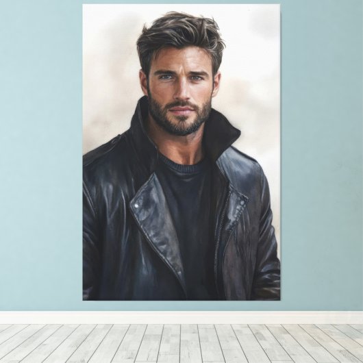 Moderne Rebel stijl kunst Canvas Afdruk (Insitu (Houten vloer))