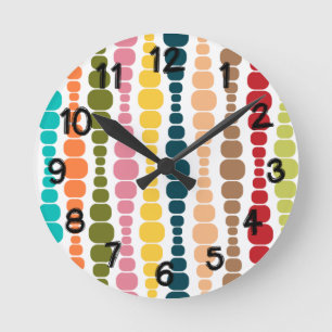 Moderne rechthoeken ronde klok