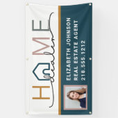 Moderne reclamebanner voor thuiswinkeldealer spandoek (Verticaal)