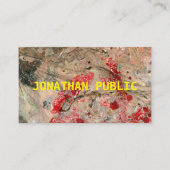 Moderne Red Brown Abstracte Sjabloon Professional Visitekaartje (Voorkant)