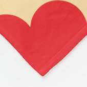 Moderne Red Hearts Verwant Fotocollage Fleece Deken (Hoek)