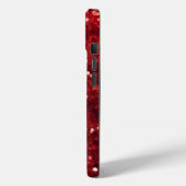 Moderne Red Sparkle Glitter Telefoonhoes / iPhone  Case-Mate iPhone Case (Achterkant / Links)