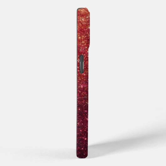 Moderne Red Sparkle Glitter Telefoonhoes / iPhone  Case-Mate iPhone Case (Achterkant / Rechts)