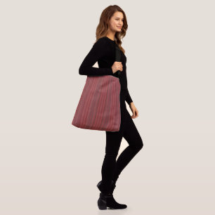 Moderne Red Striped All-Over-Print Crossbody Bag Tas
