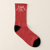 Moderne Red Trendy Bows ZIJN MIJN VALENTIJN Sokken (Rechts - buiten)