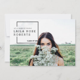 Moderne redactie | Afstuderen Celebration Foto Kaart