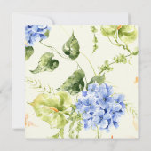 Moderne Redactionele Anthurium Hydrangea Bruiloft Save The Date (Achterkant)