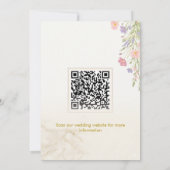 Moderne redactionele foto save-the-date met QR-cod Save The Date (Achterkant)