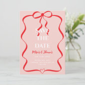 Moderne redactionele Save the Date Kaart (Staand voorkant)