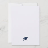 Moderne Redactionele Script Afstuderen Kaart (Achterkant)