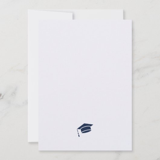 Moderne Redactionele Script Afstuderen Kaart (Achterkant)