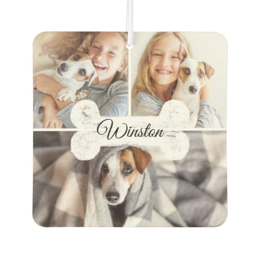 Moderne reeks foto's foto's Collage Dog Bone & Nam Luchtverfrisser (Voorkant)