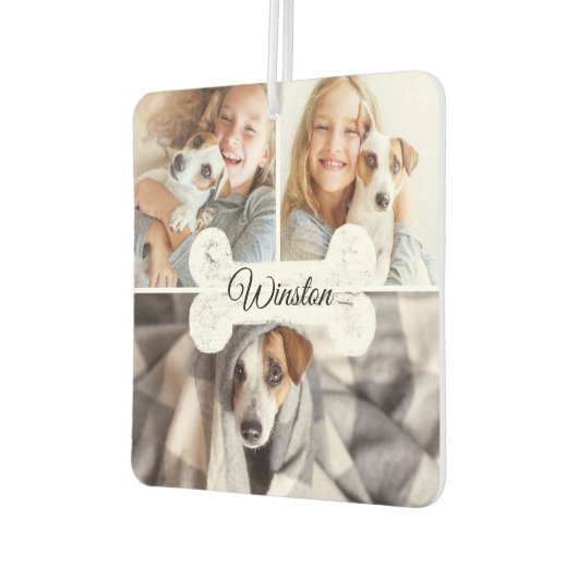 Moderne reeks foto's foto's Collage Dog Bone & Nam Luchtverfrisser (Links)