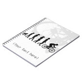 Moderne regeling voor menselijke evolutie bij fiet notitieboek (Linkerzijde)