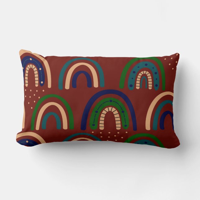 Moderne regenbogen, lumbale kussen (Voorkant)