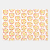 Moderne regenbogen & Sun Pattern Birthday Party Inpakpapier Vel (Voorkant 2)