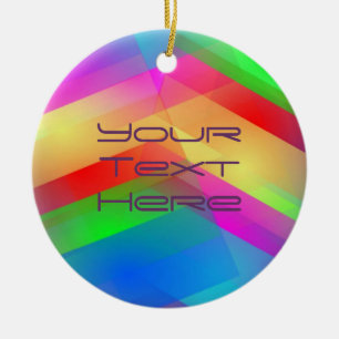 Moderne regenboog Abstract Keramisch Ornament