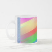 Moderne regenboog Abstract Matglas Koffiemok (Links)