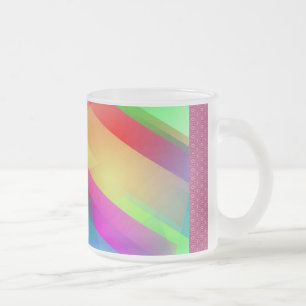 Moderne regenboog Abstract Matglas Koffiemok