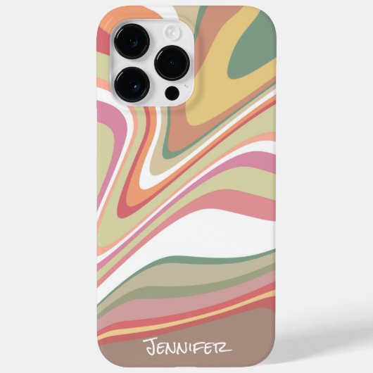 Moderne regenboog Abstracte gepersonaliseerde insp Case-Mate iPhone Case (Achterkant)