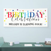 Moderne regenboog Alle Leeftijd Kinderen Gevangend Spandoek (Beurs)